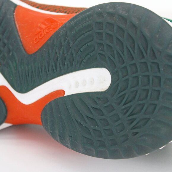 Adidas Pro Bounce 2018 Low 'Miami Hurricanes' Men’s Sneaker - B41867: Size 14 - Picture 4 of 10